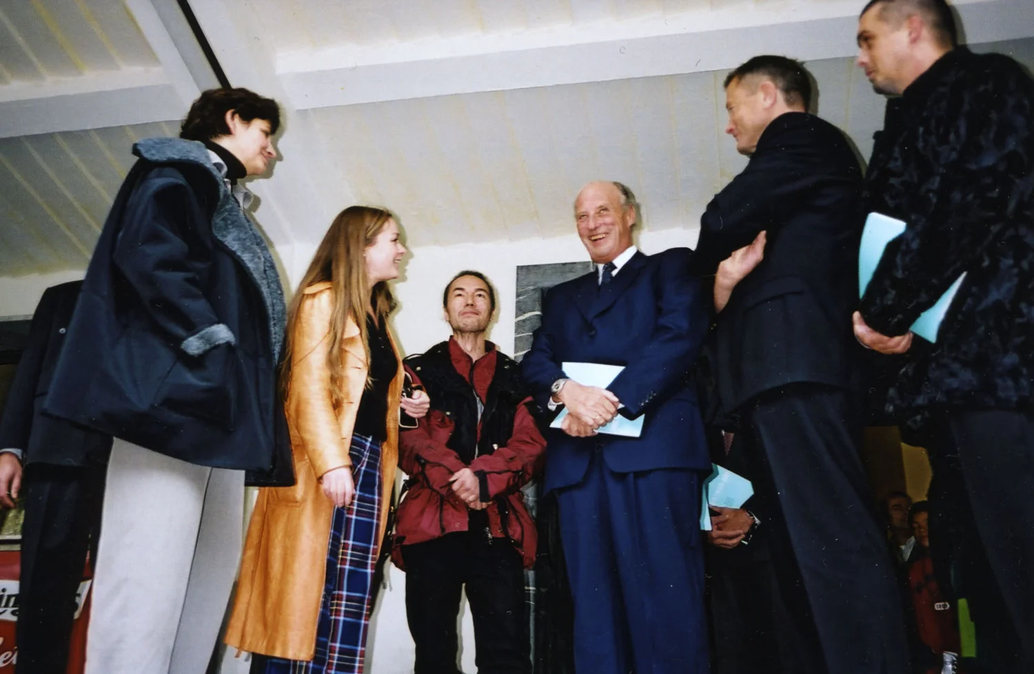 Andrea Lange with HM King Harald at Kunstneres Hus