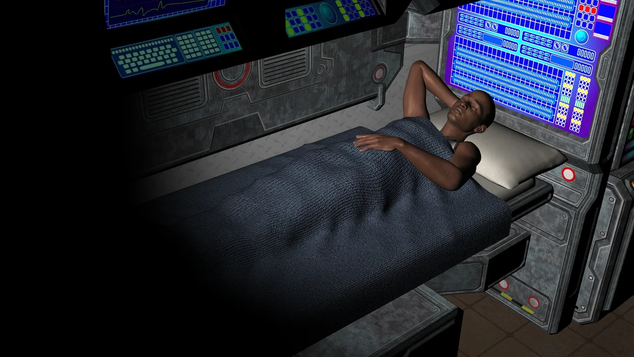Daniel Sleeping in his Quarters