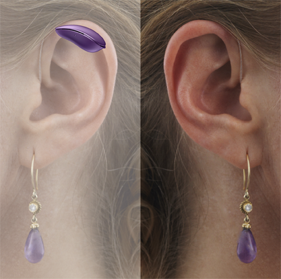 Hearing aids that look like something Angela Ahrendts (recent Apple hire, ex-CEO of Burberry) might sell.
