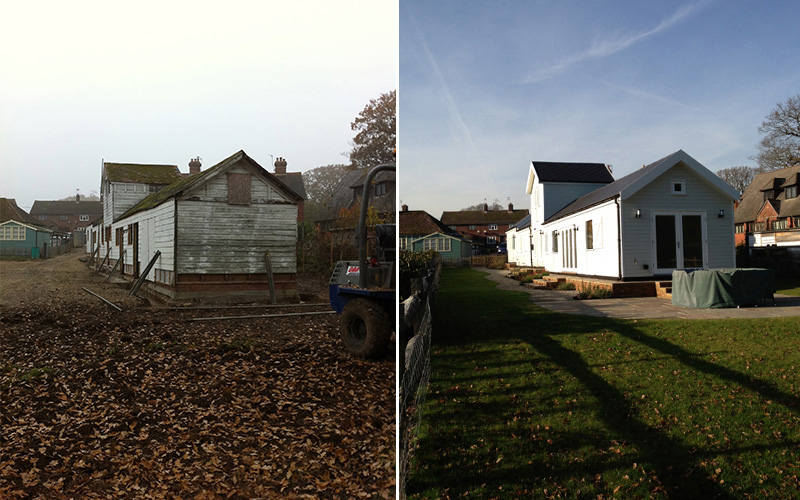 Stables before and after