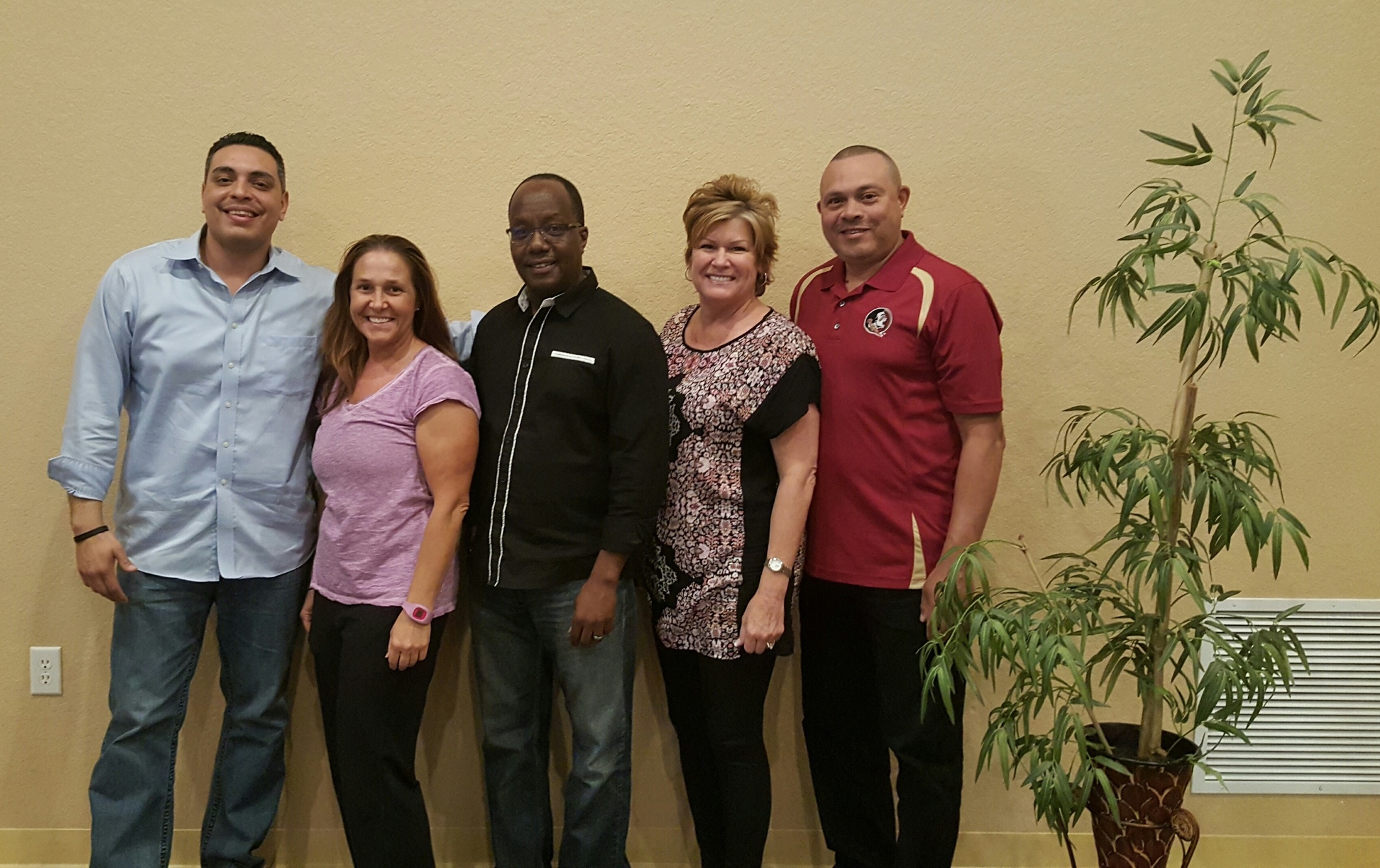 Team Kenya: Pastor Hector, Chrissy, Julius (hometeam support), Lyn and Will. Shane is represented by the tree, but since you can't take live plants overseas, he will definitely be going. 