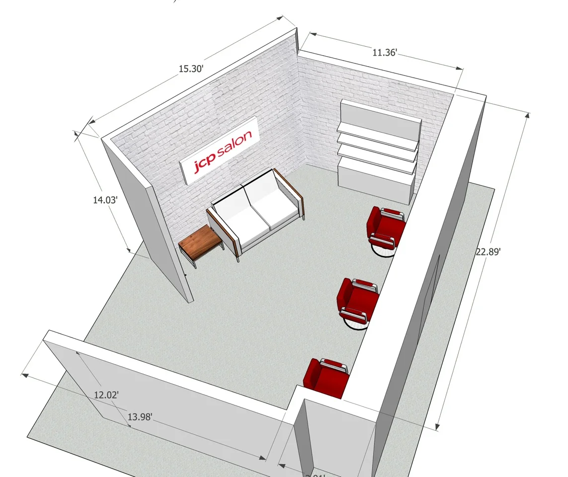 JC PENNEY SALON - SET RENDERING I