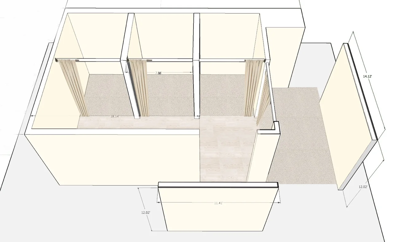 JC PENNEY - DRESSING ROOM SET RENDERING