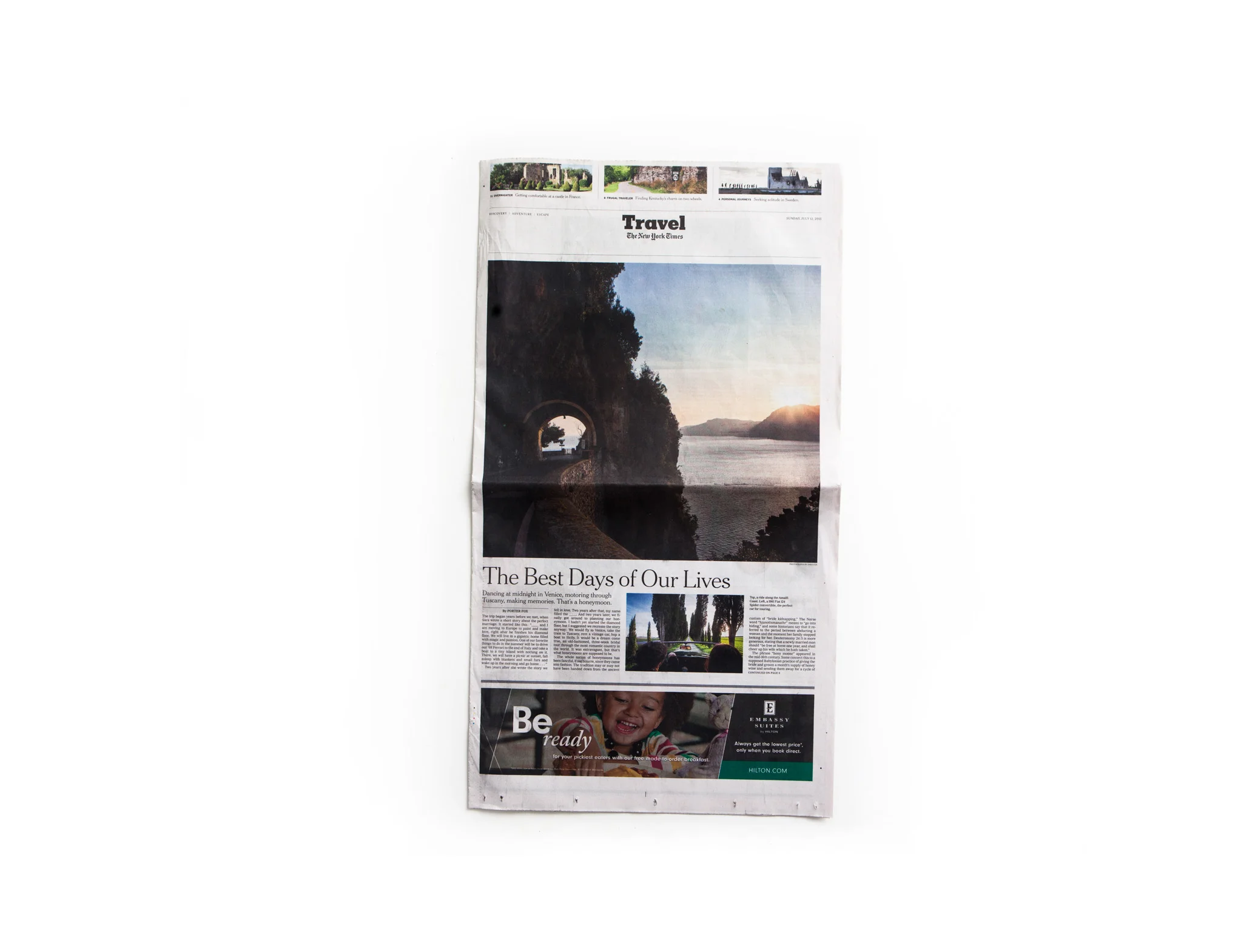 Cover Story for the New York Times Travel Section July 2015