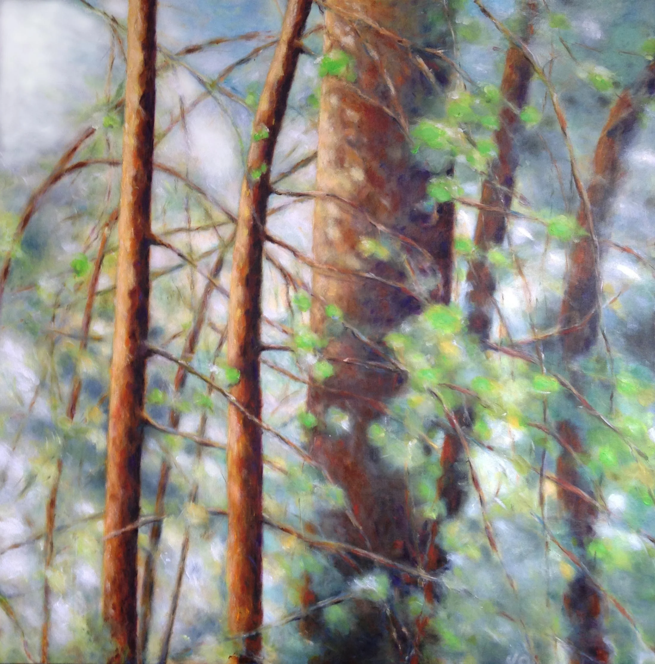 The Meeting Was Yesterday 46x46 Acrylic