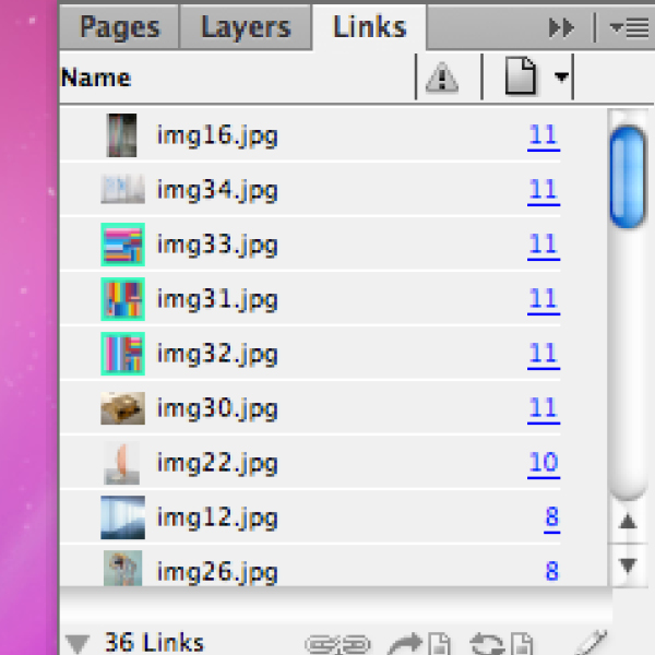 Links Images must be linked within the document, rather than embedded / copied and pasted. These are easy to see and package in InDesign. Illustrator files may require closer attention if you have dropped a JPG into the artwork. We recommend using InDesign for all compositions.