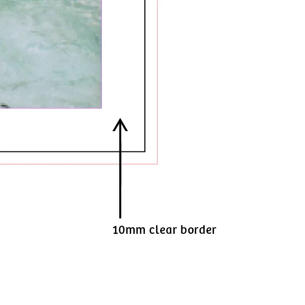 Border The maximum printable area for Riso is 400mm x 277mm, and the largest paper size we can print on is A3. If we are producing A3 prints, we need a 10mm clear border around the edge of the sheet. We can fold A2 paper and feed it through the machine but it is not suitable for larger print runs.