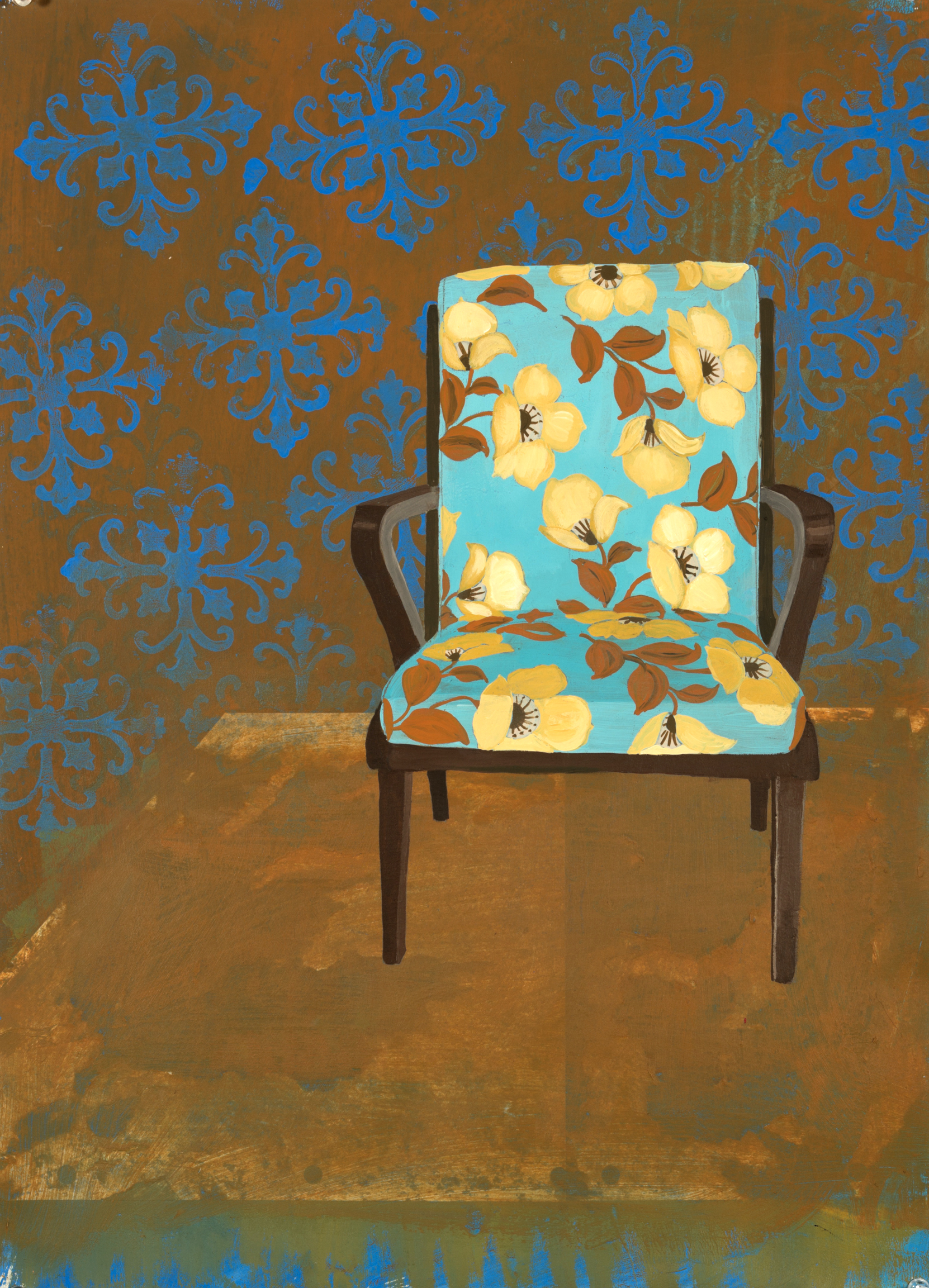 Blue and Brown