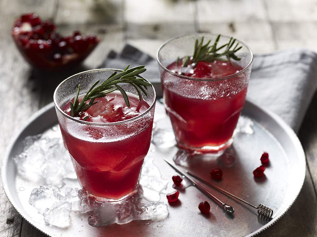 Edgerton's Gin and pomegranate cocktail