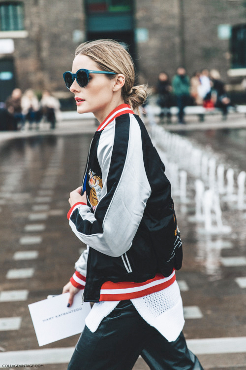 Try a bomber jacket over black leather culottes and over a split hem sweater. SHOP SIMILAR ITEMS : JACKET | SWEATER | SUNGLASSES | CULOTTES source: www.tumblr.com