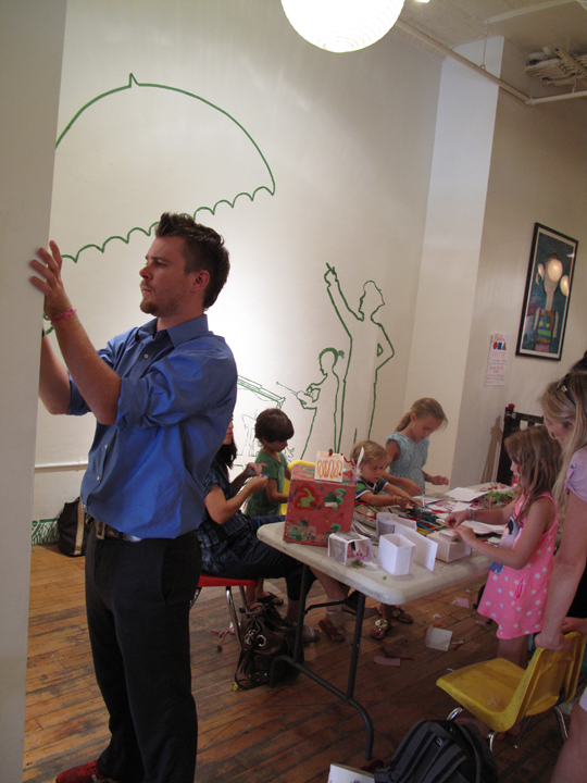 For the exhibition with CMA, Tape Art preferred to let the audience determine what would be exhibited. Students and families were given the opportunity to request drawings through a submission form. 