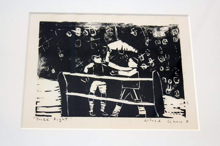 One of Bibel's most frequent students, Alfred Cohen, was profiled in a newspaper article for his prolific artistic output and love for the art education offered by the WPA. His work is represented with these nine prints. 