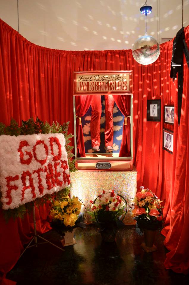 Exhibition also featured a shrine to James Brown, the Godfather of Soul. 