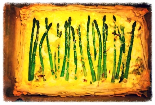 Spring Garlic and Asparagus Tart Recipe