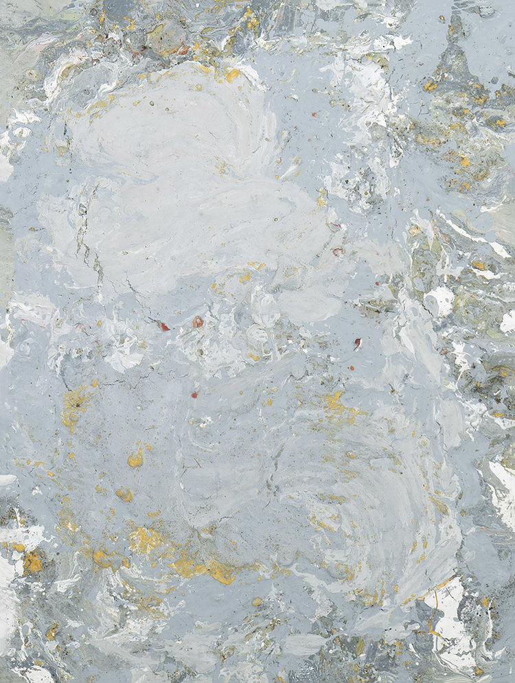 Eye of the Moon Storm by Hannah Perry Saucier, 2015. Mixed media on canvas, framed. Image courtesy of the gallery.