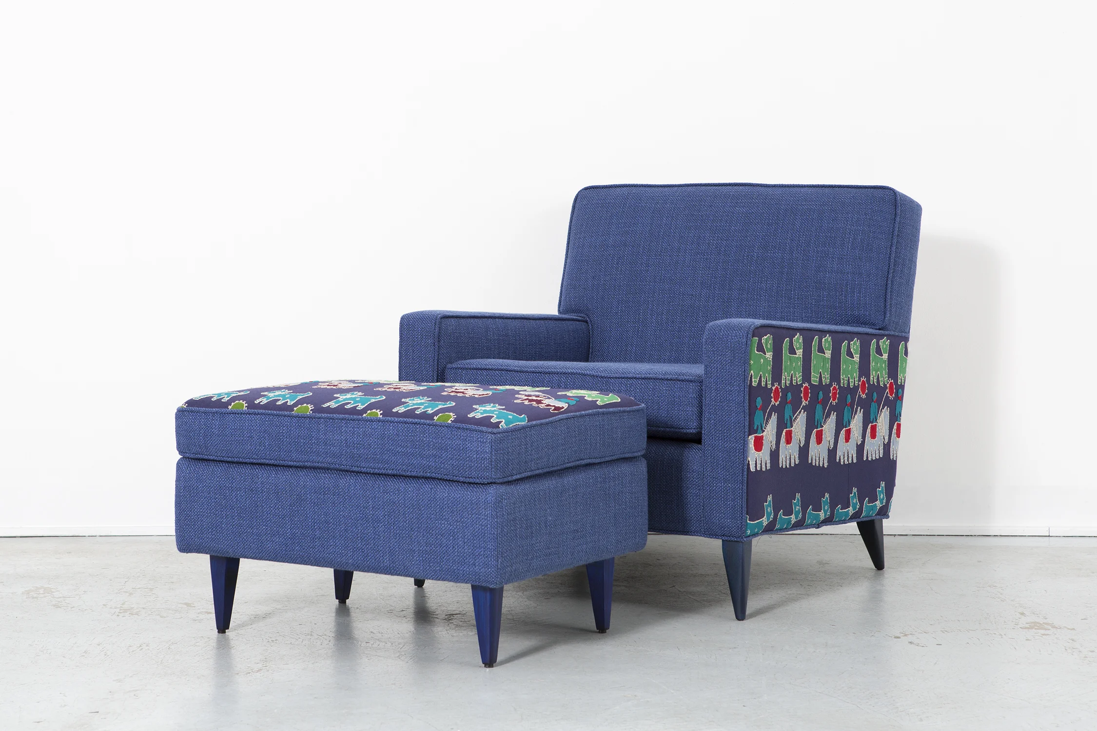 PAUL MCCOBB CHAIR + OTTOMAN