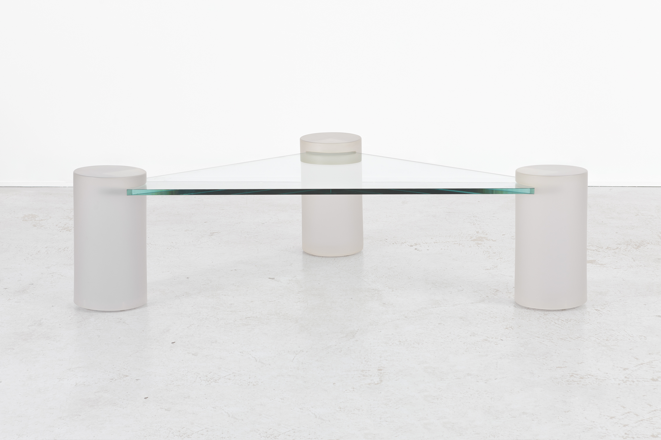 SCULPTURAL GLASS COFFEE TABLE — MATTHEW RACHMAN GALLERY
