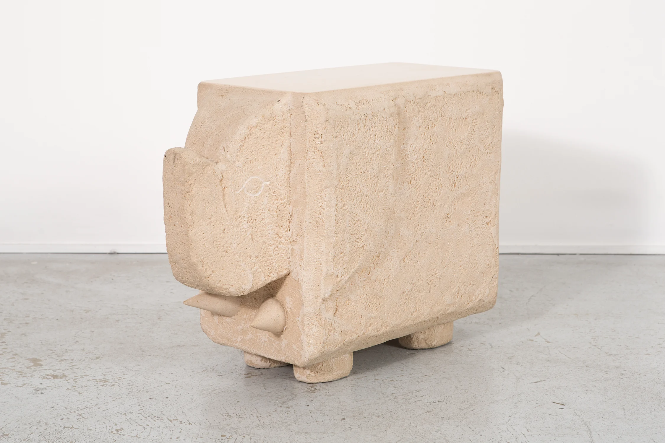ITALIAN STONE ELEPHANT TABLE