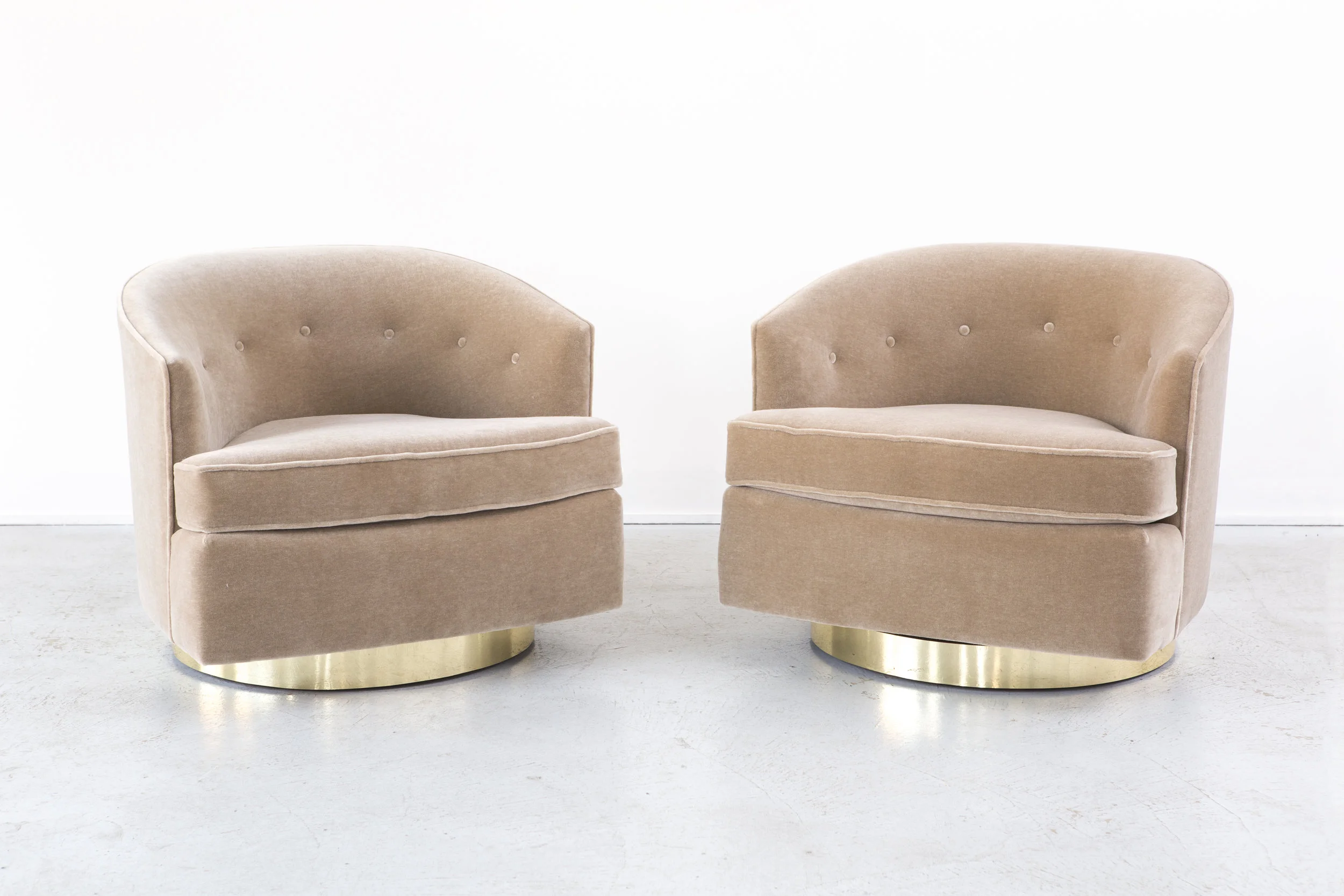 MILO BAUGHMAN SWIVEL CHAIRS