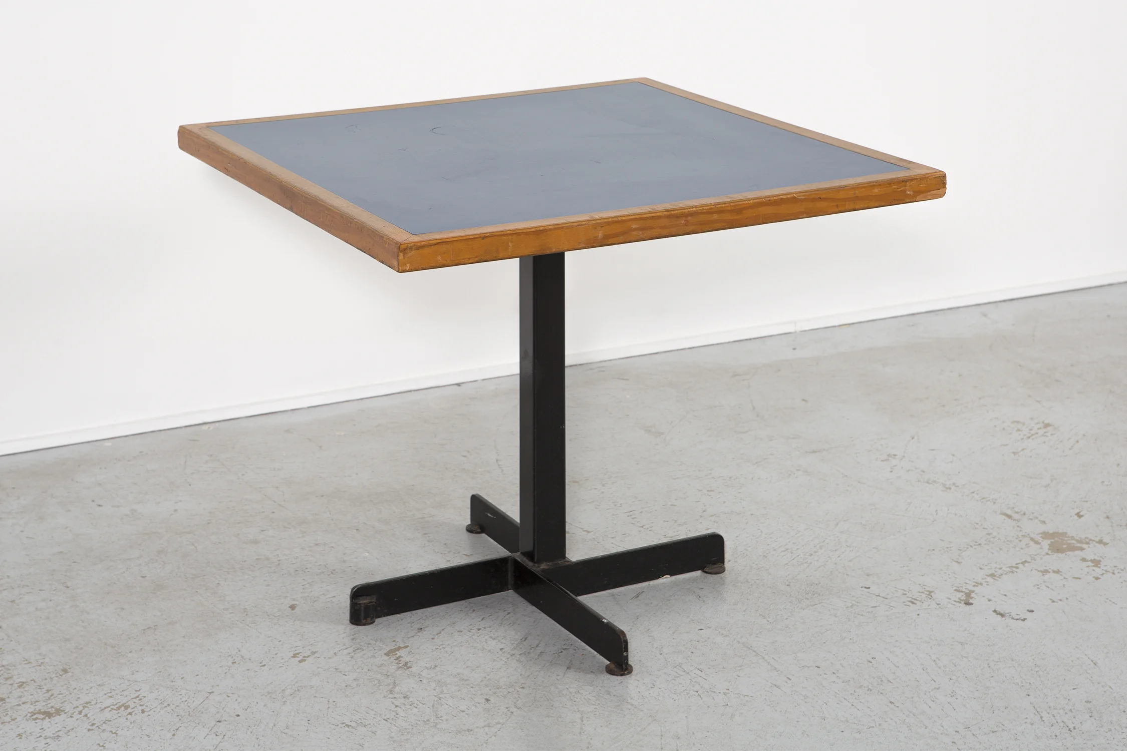LES ARCS BLUE CAFE TABLE BY CHARLOTTE PERRIAND