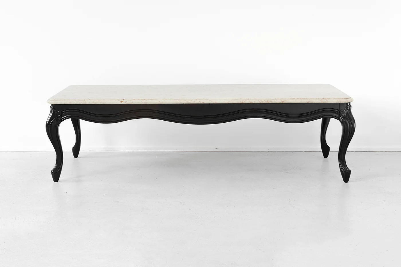 WEIMAN MARBLE TOP COFFEE TABLE