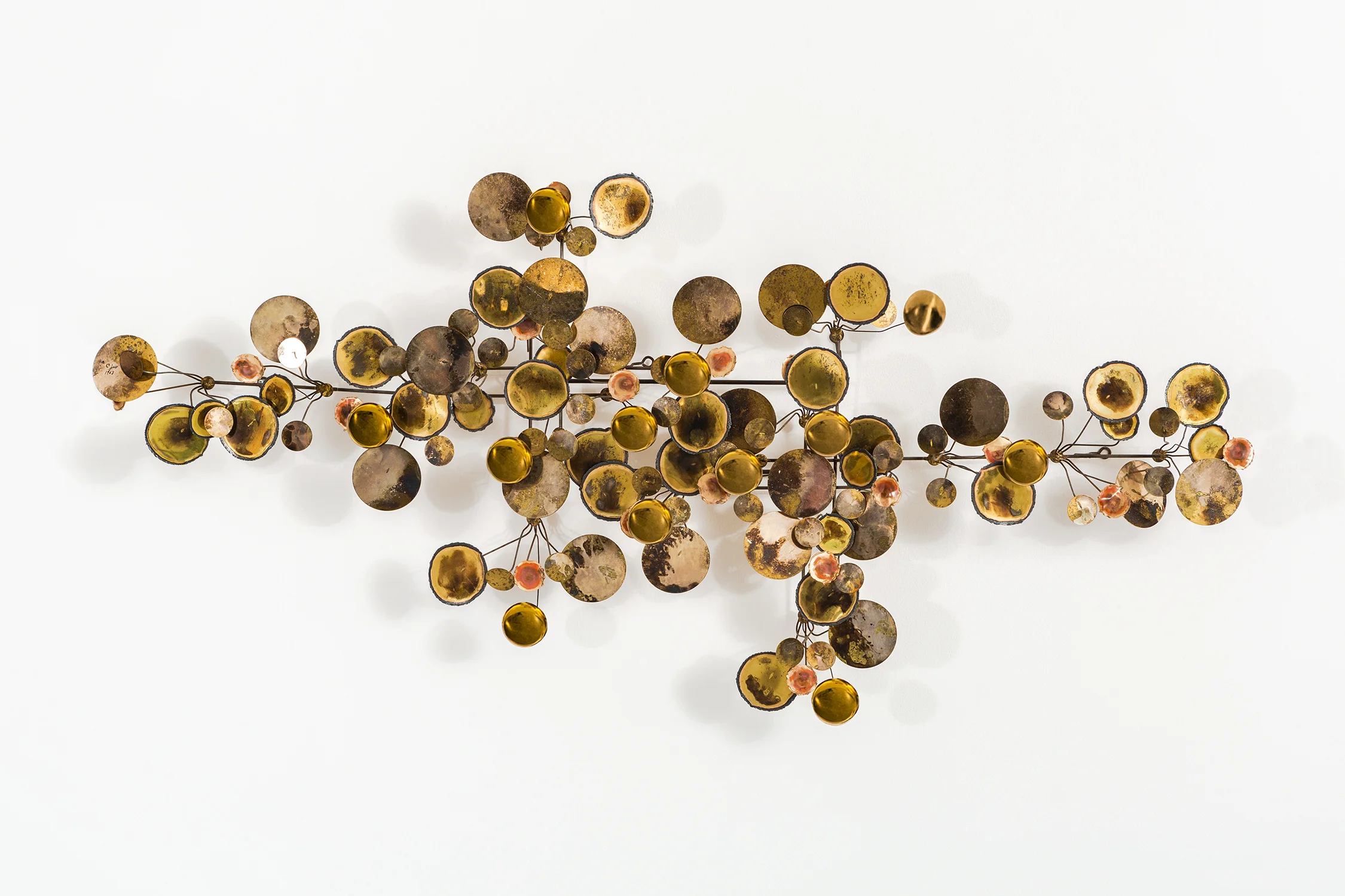 CURTIS JERE "RAINDROPS" WALL SCULPTURE