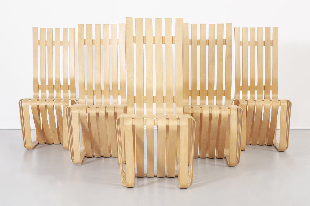 FRANK GEHRY HIGH STICKING CHAIRS