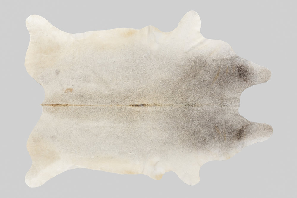 GRAY + LIGHT BROWN GENUINE BRAZILIAN COWHIDE