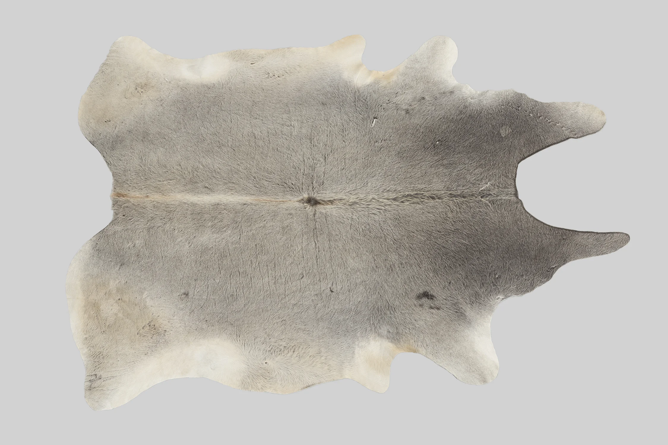 GRAY + LIGHT BROWN GENUINE BRAZILIAN COWHIDE