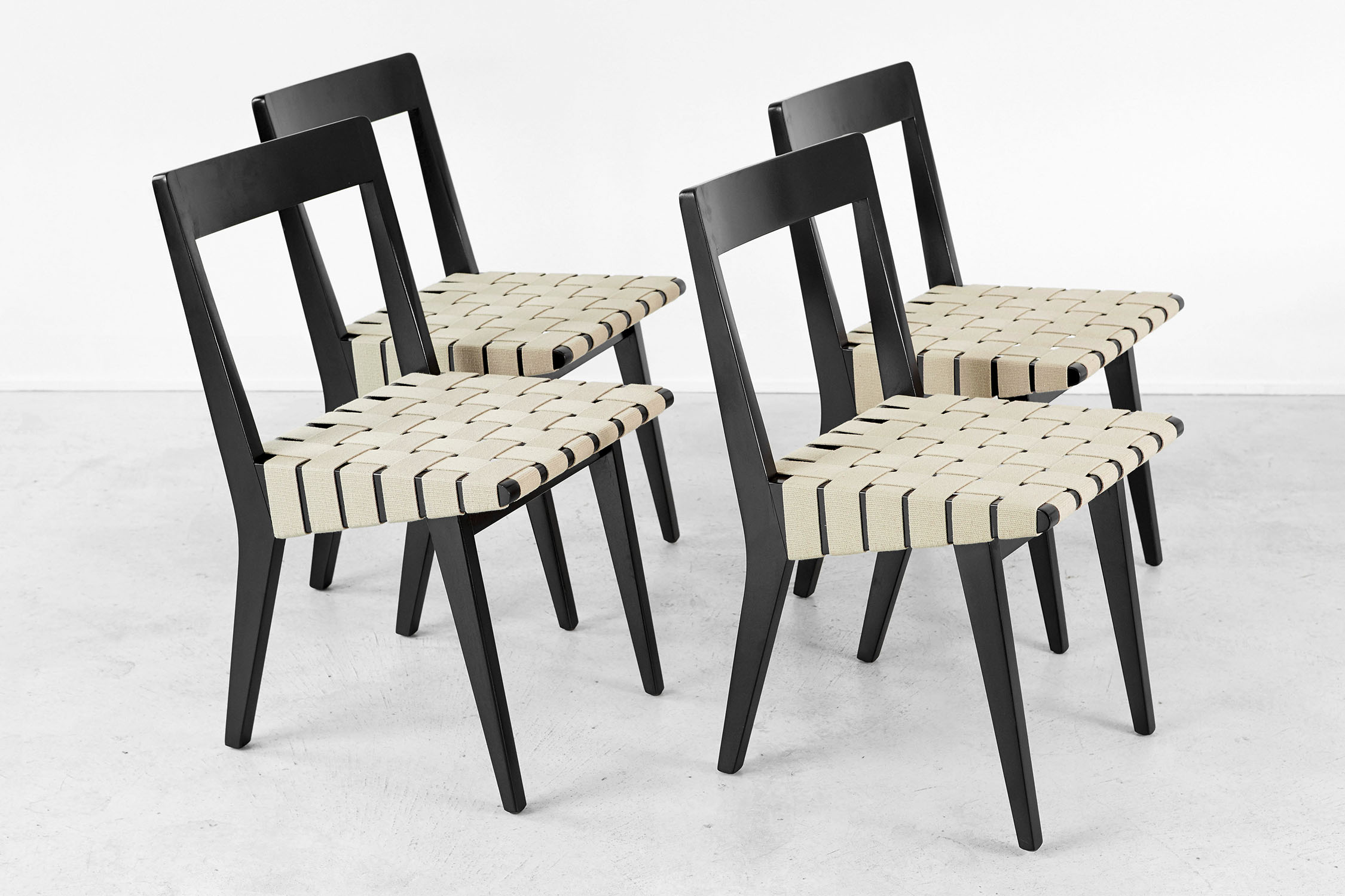 SET OF RISOM FOR KNOLL DINING CHAIRS