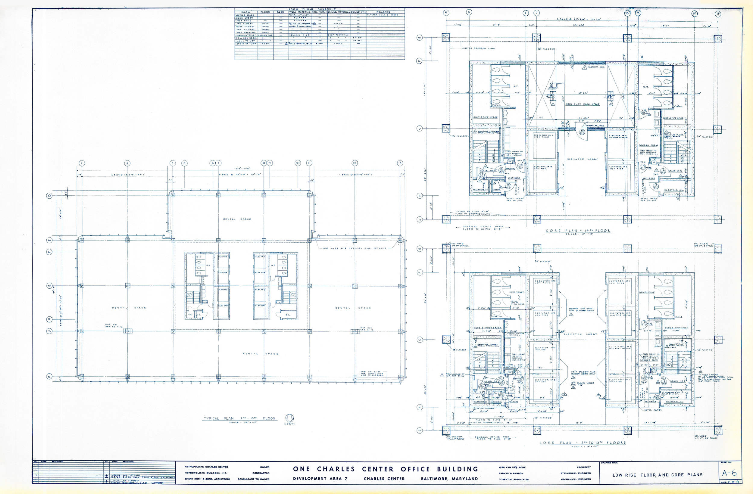 ONE CHARLES CENTER: A-6