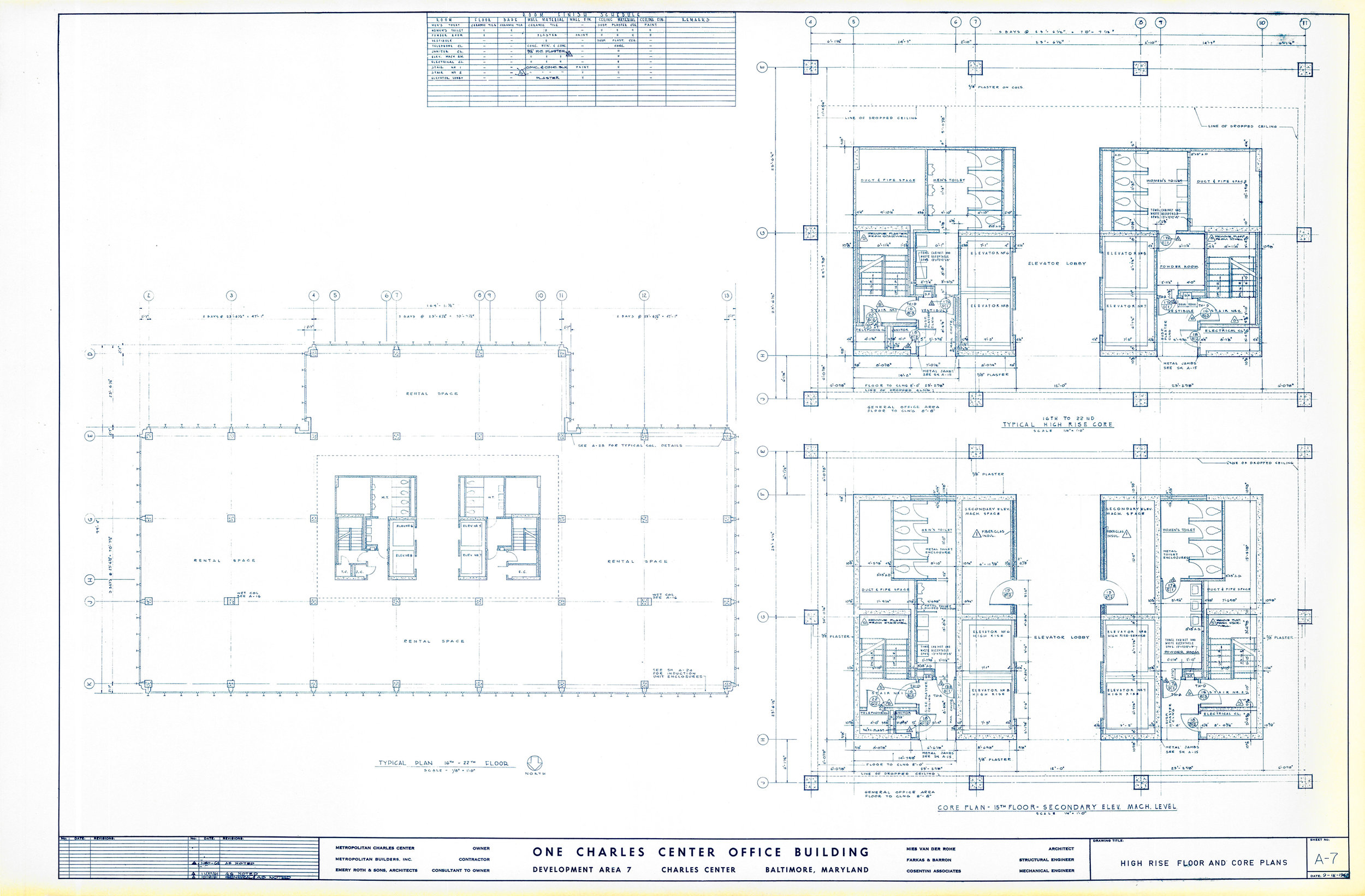 ONE CHARLES CENTER: A-7