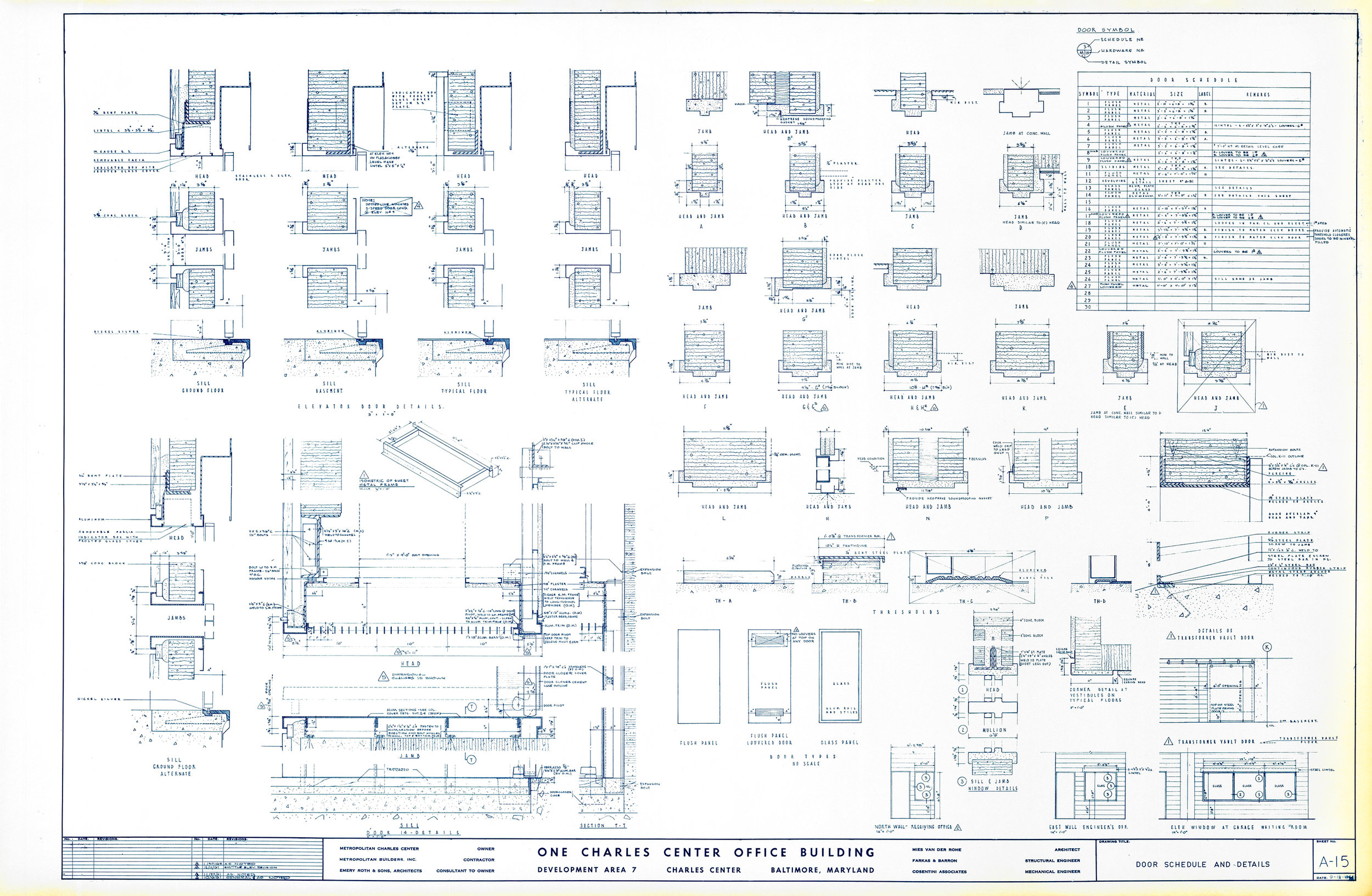 ONE CHARLES CENTER: A-15