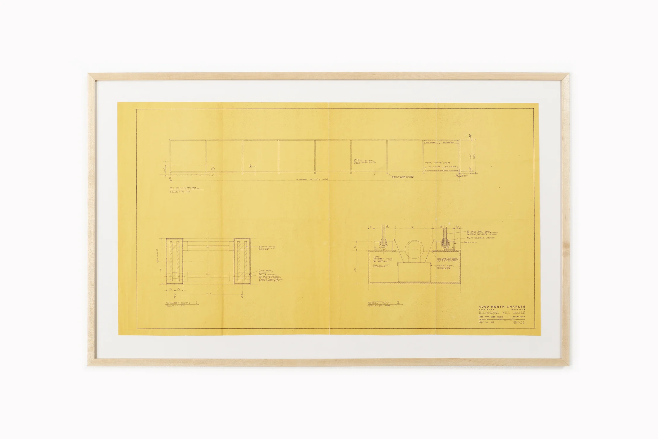 Matthew Rachman Gallery Mies Van Der Rohe Chicago Blues And Beyond Illuminated Wall Details