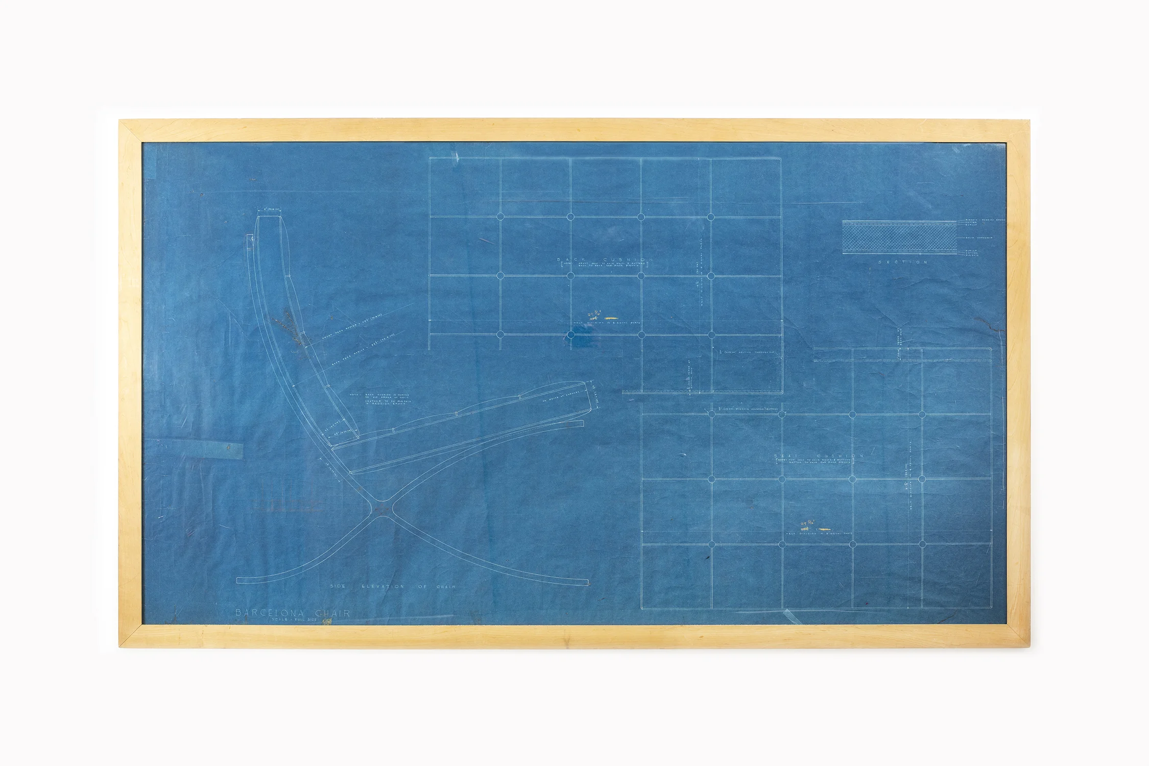Matthew Rachman Gallery Mies Van Der Rohe Chicago Blues And Beyond Barcelona Chair Blueprint