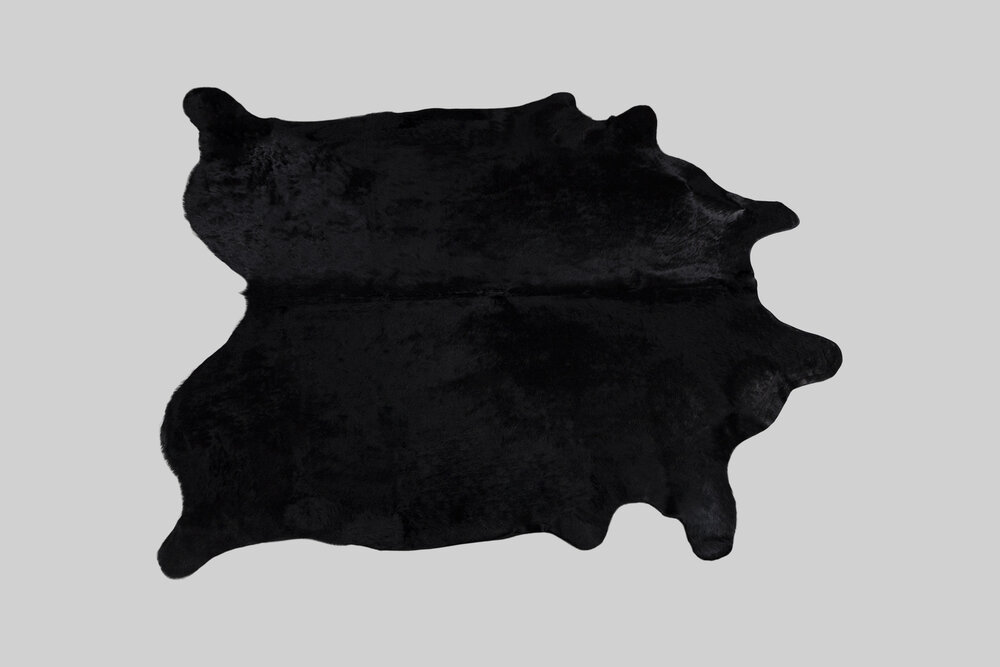 BLACK GENUINE BRAZILIAN COWHIDE