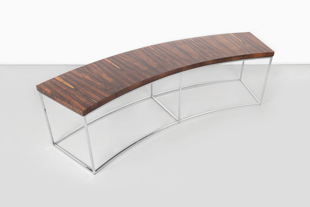 MILO BAUGHMAN ROSEWOOD BENCH