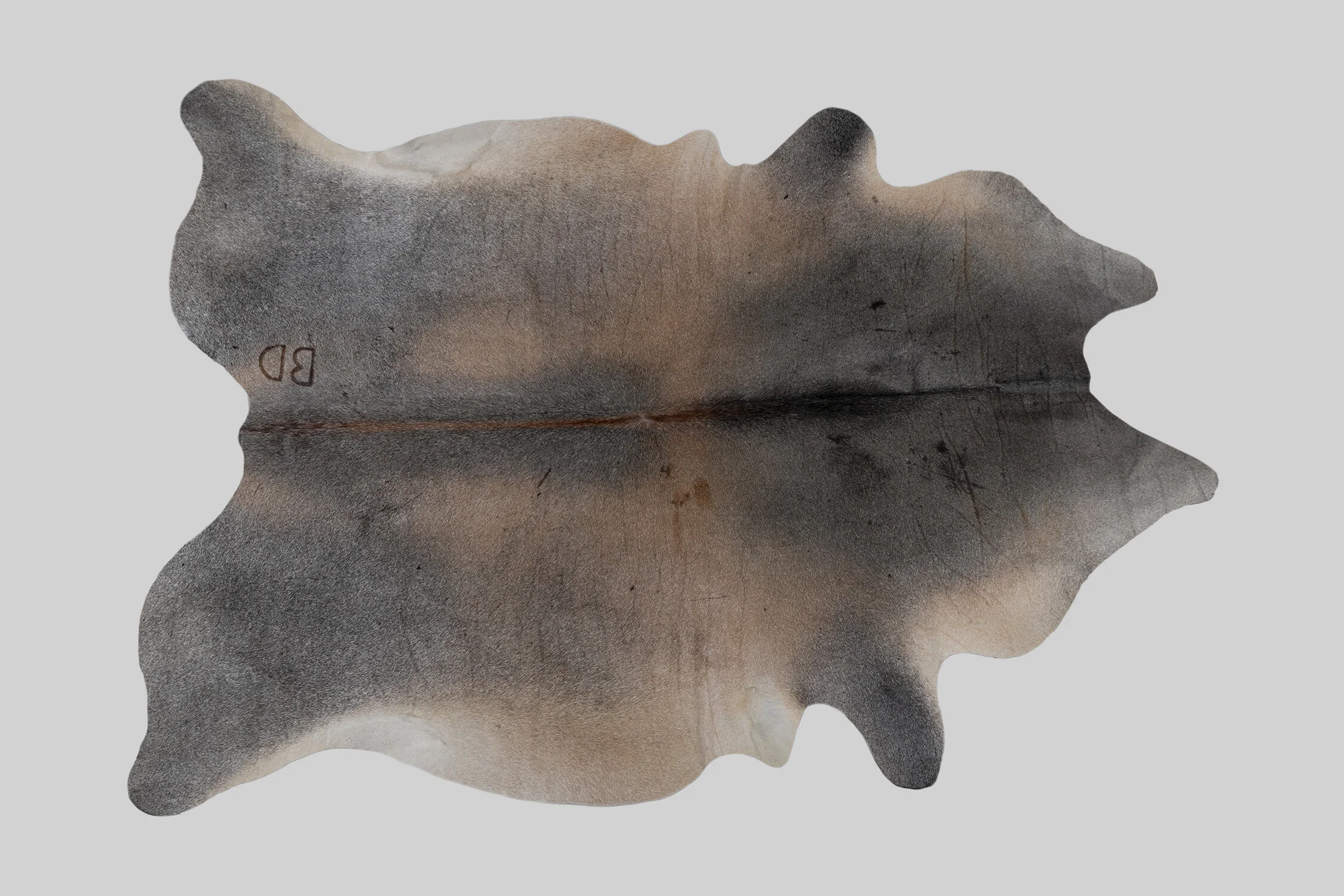 GRAY GENUINE BRAZILIAN COWHIDE