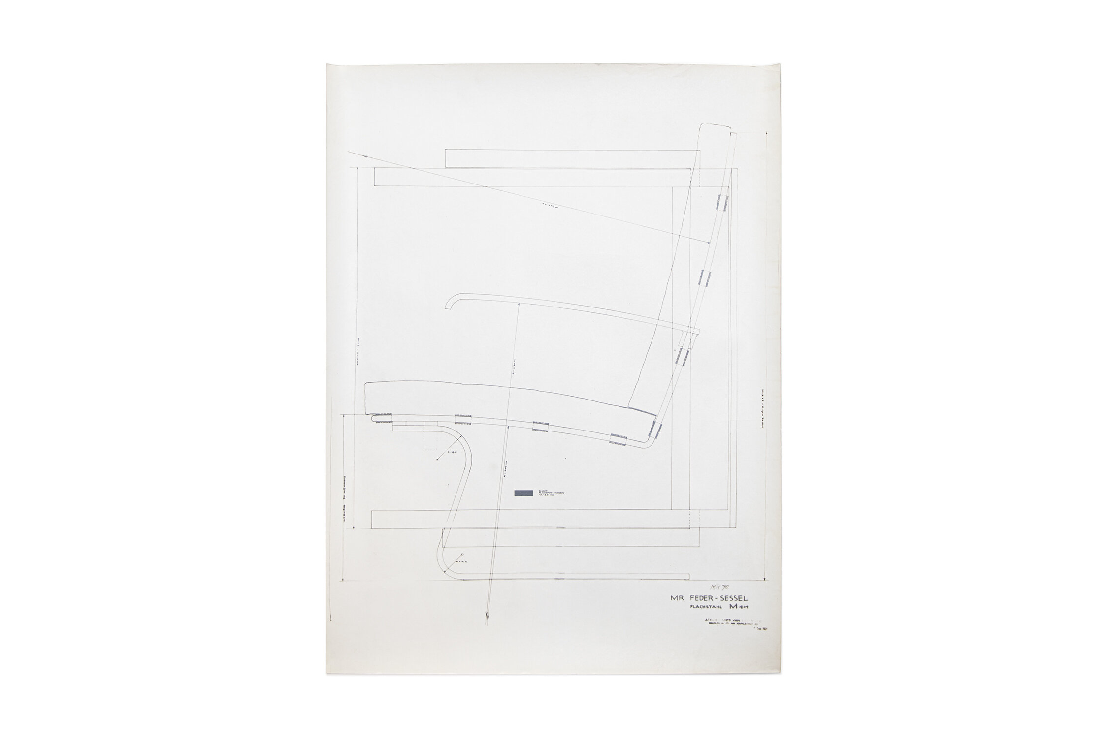 MIES VAN DER ROHE: MR FEDER-SESSEL TUGENDHAT MR70 CHAIR