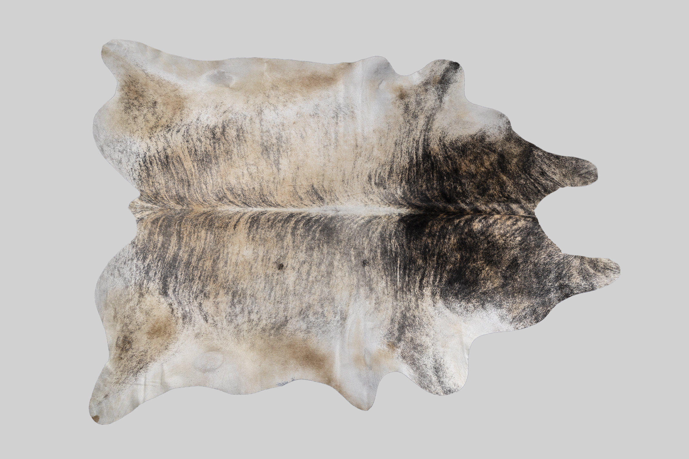 GRAY BRINDLE GENUINE BRAZILIAN COWHIDE