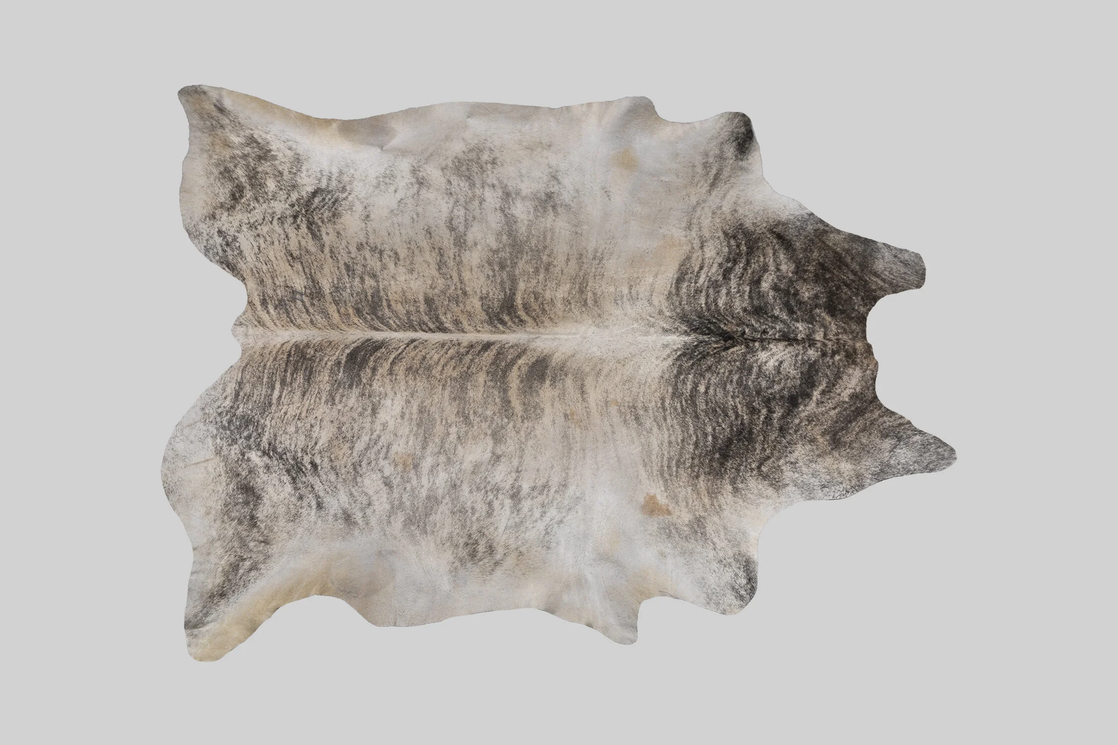 GRAY BRINDLE GENUINE BRAZILIAN COWHIDE