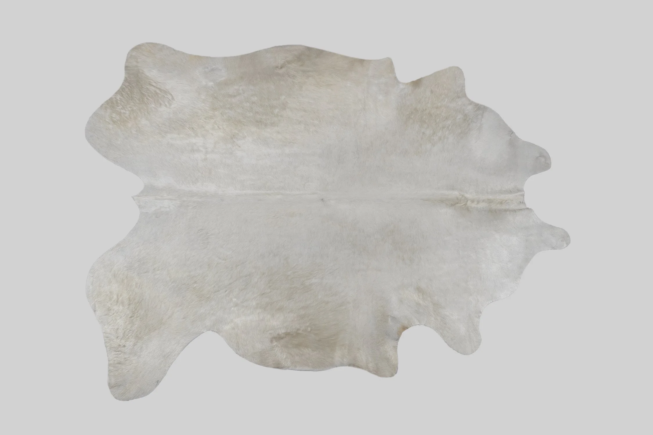 WHITE GENUINE BRAZILIAN COWHIDE