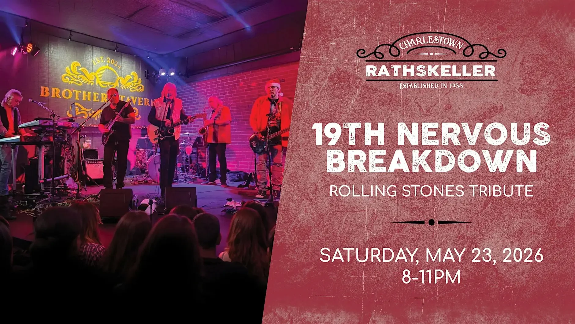19th Nervous Breakdown (Rolling Stones Tribute) at the Charlestown Rathskeller 2026