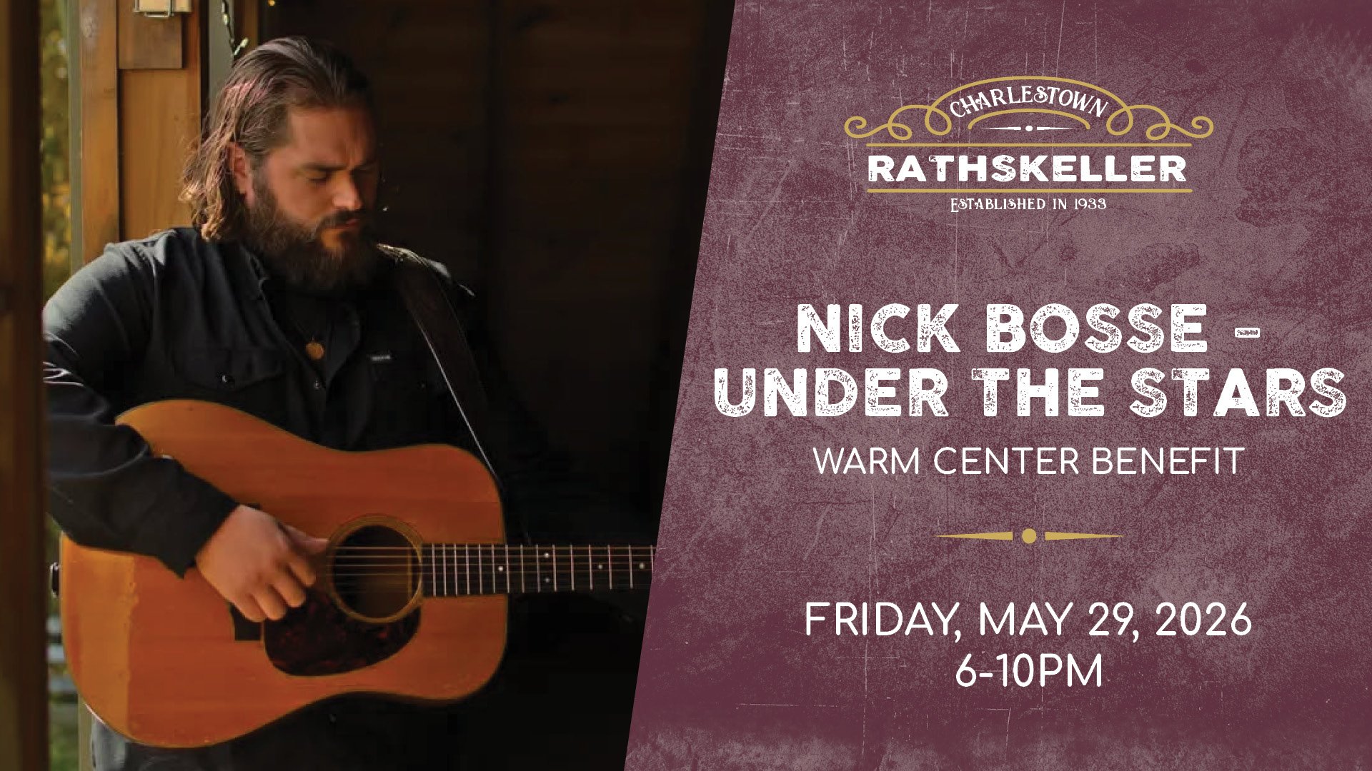 Nick Bosse - Under the Stars (WARM Center Benefit)