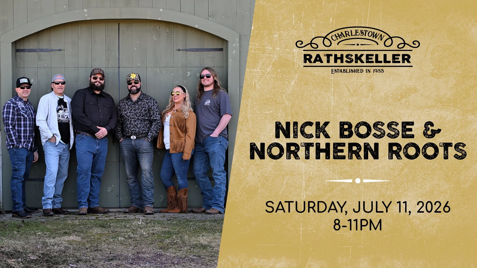 Nick Bosse &amp; the Northern Roots at the Charlestown Rathskeller 2026