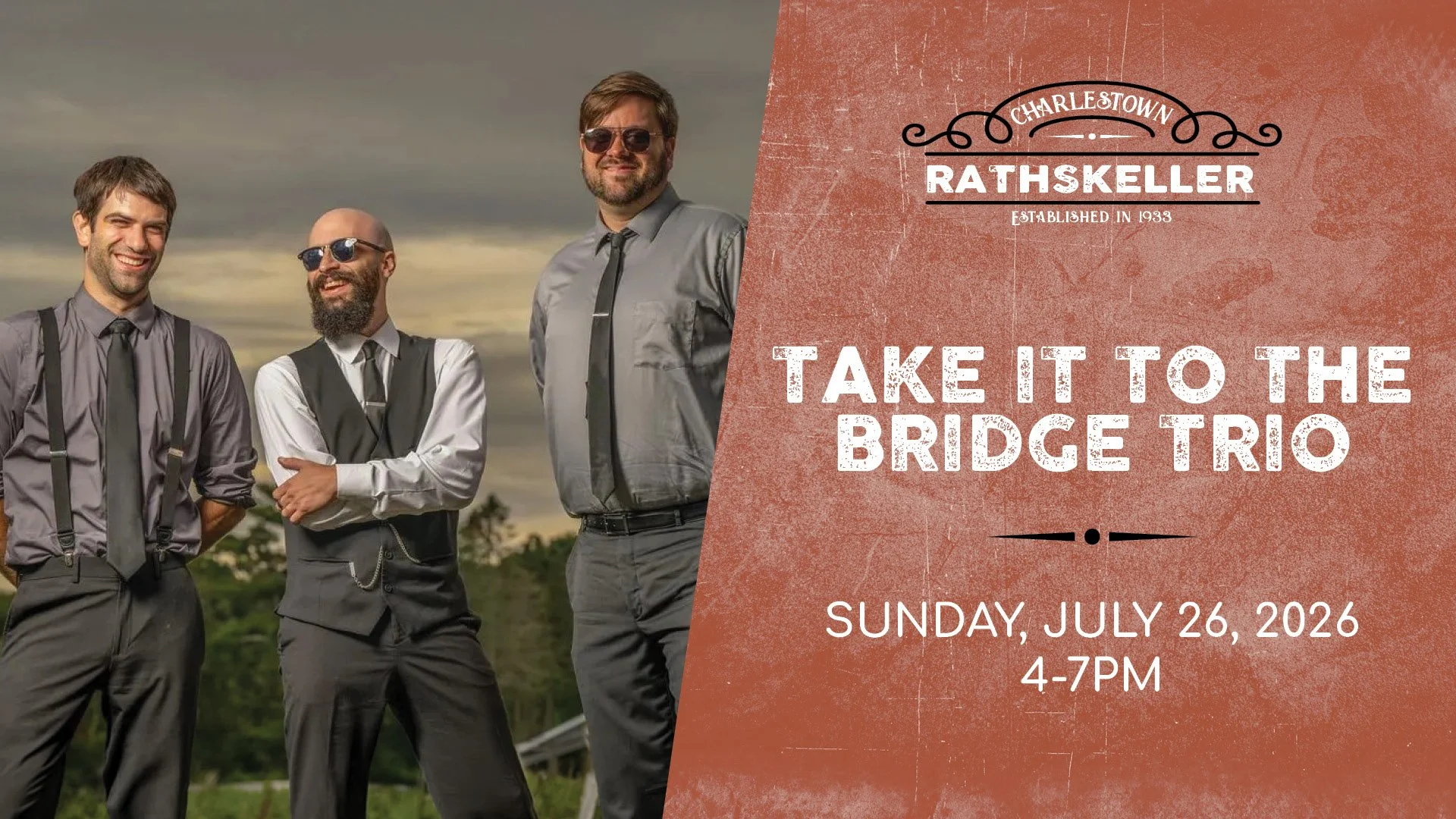 Take It To The Bridge (Trio) at the Charlestown Rathskeller 2026