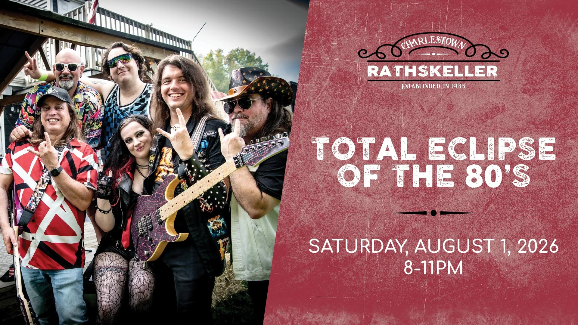 Total Eclipse of the 80’s at the Charlestown Rathskeller 2026