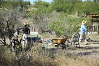Getting to work! photo by Isabella Griffith