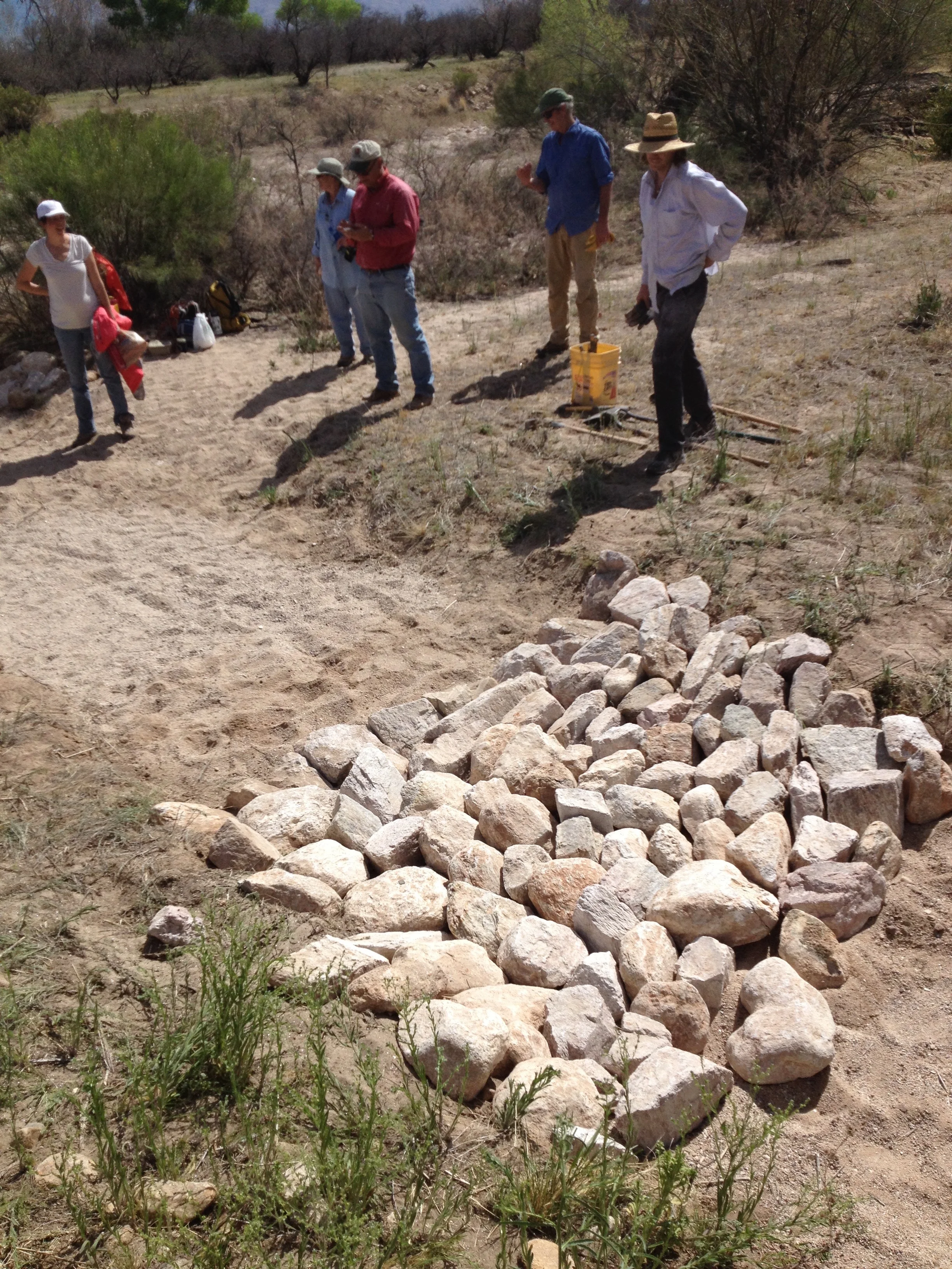 Second one rock dam completed.