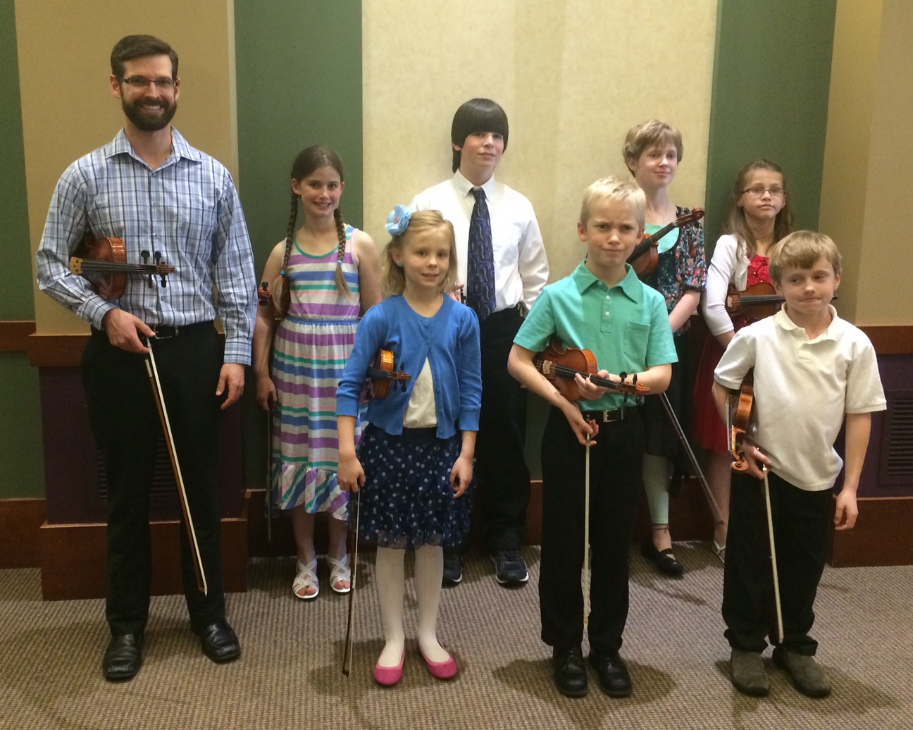 Spring 2014 recital at Mayo Red Wing with former teacher, Luke Hubbard.